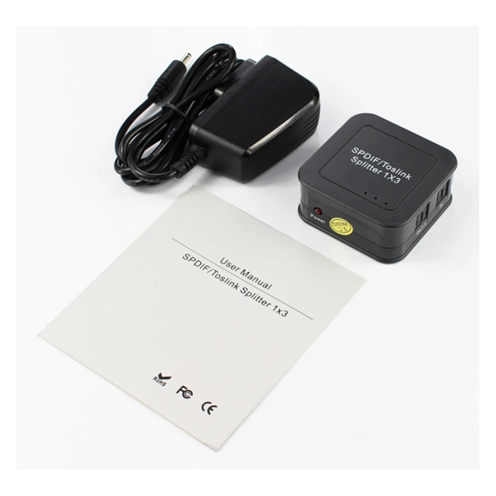 Цифровой Распределитель оптического аудио сигнала 1 точка 3 1X3 SPDIF Toslink