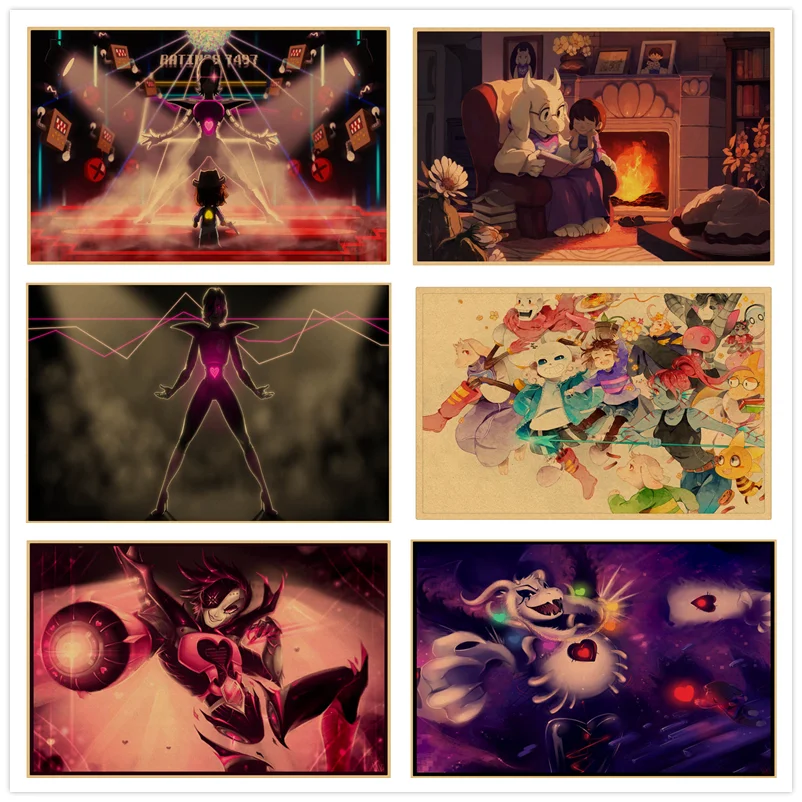 Ретро постеры из крафт-бумаги для украшения стен гостиной 42*30 см | Дом и сад