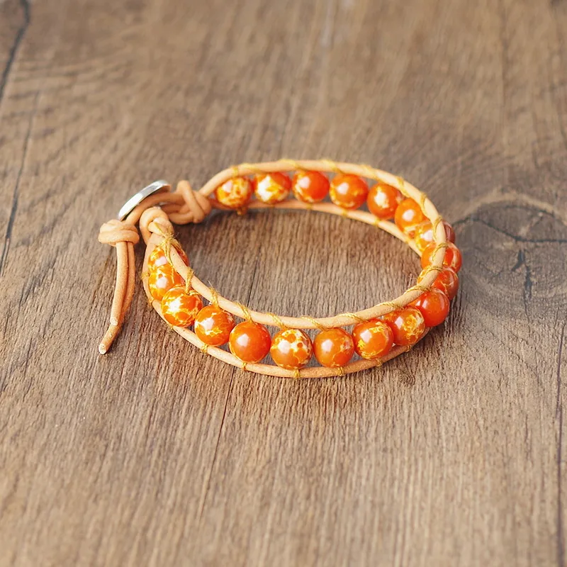 Женские кожаные браслеты ручной работы и браслет праздничные ювелирные изделия