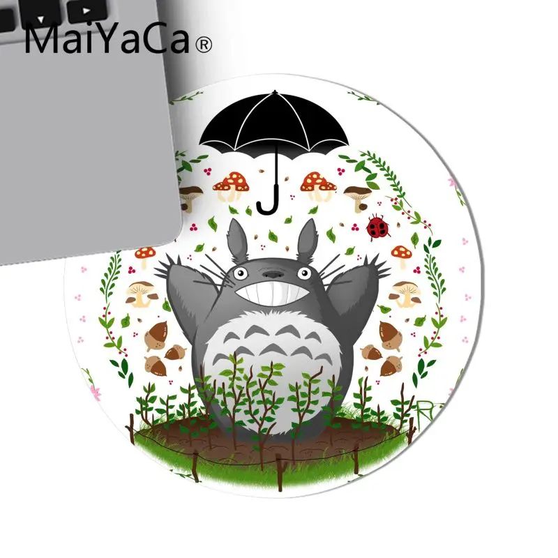 20x20cm MaiYaCa дизайн МИЛЫЙ Тоторо уникальный настольный коврик игровой коврик для мыши Аниме резиновый ПК компьютерный игровой коврик для мыши как рождественский подарок - Цвет: 20x20cm