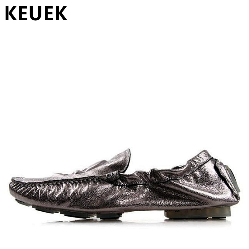 

Мужские туфли без застежки в британском стиле, лоферы из натуральной кожи на плоской подошве, мягкие дышащие туфли для вождения, 033