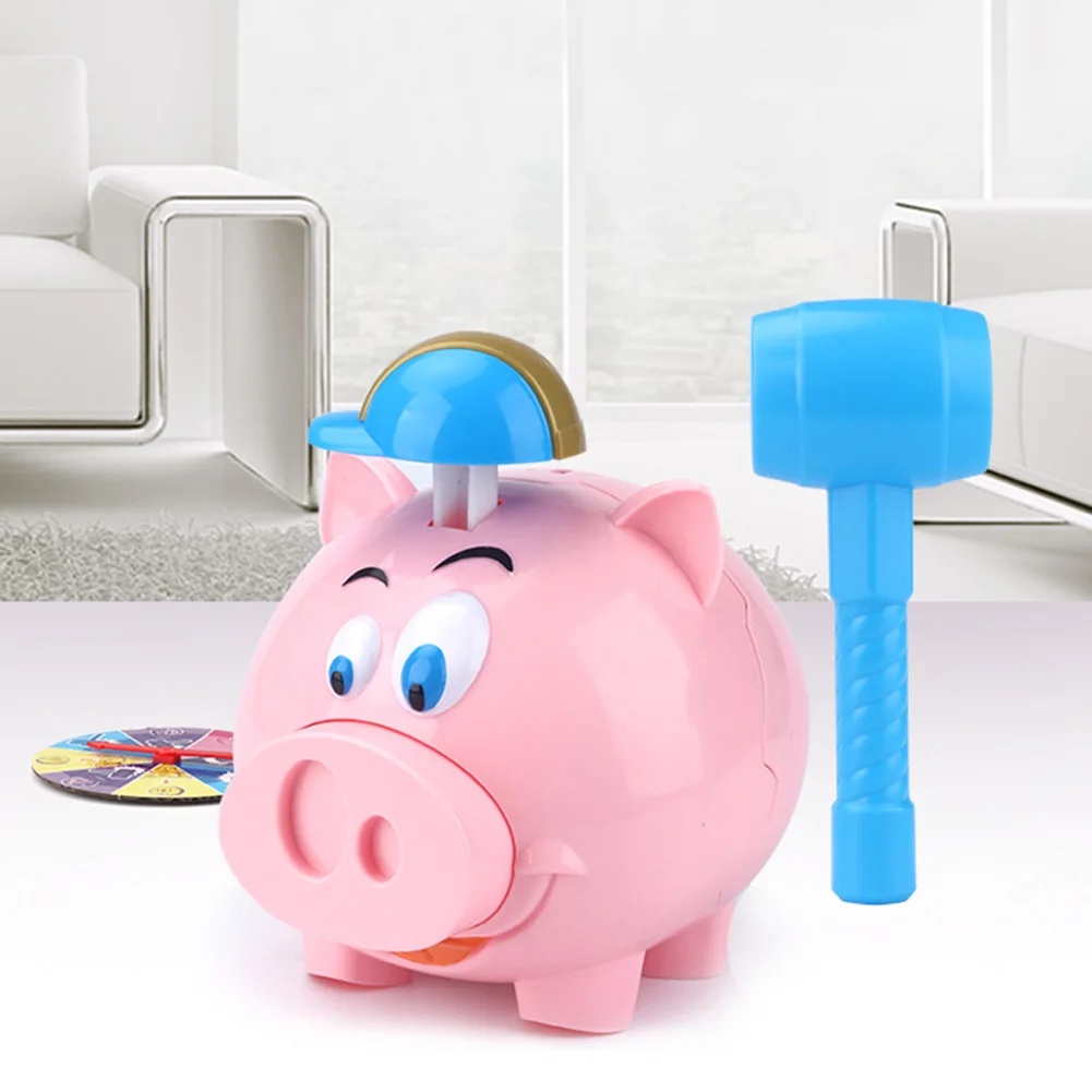 Explode Turnplate Decompression Toy Cartoon Saving Pot Desktop Game Children Educational Gift Coins Piggy Bank |