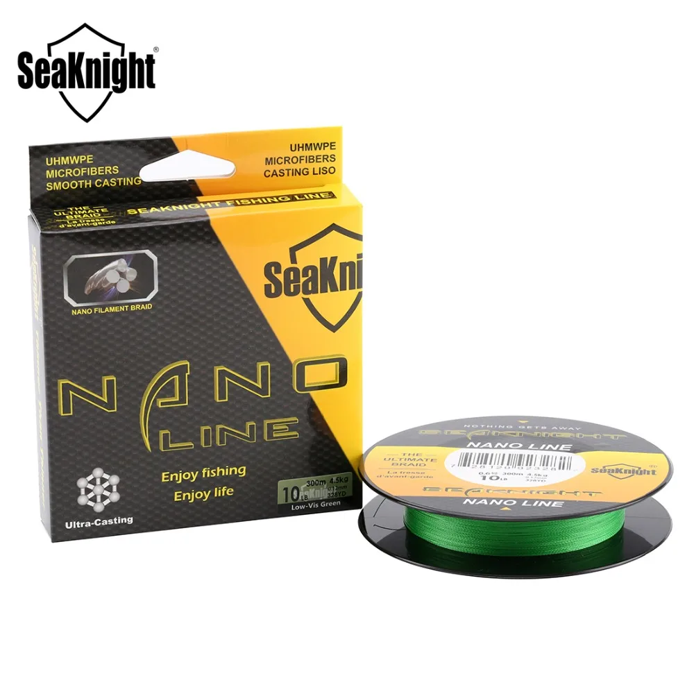 SeaKnight NANO 100M / 300M PE плетеная рыболовная леска Сверхтонкая 4 4lb 6lb 8lb 10lb плавающая для