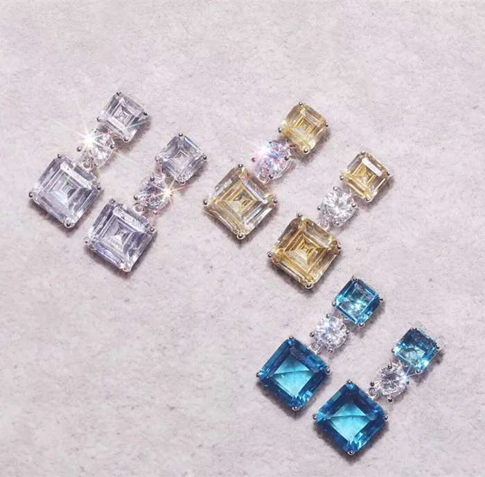 Дизайнерские вечерние ные ювелирные изделия из стерлингового серебра 925 пробы