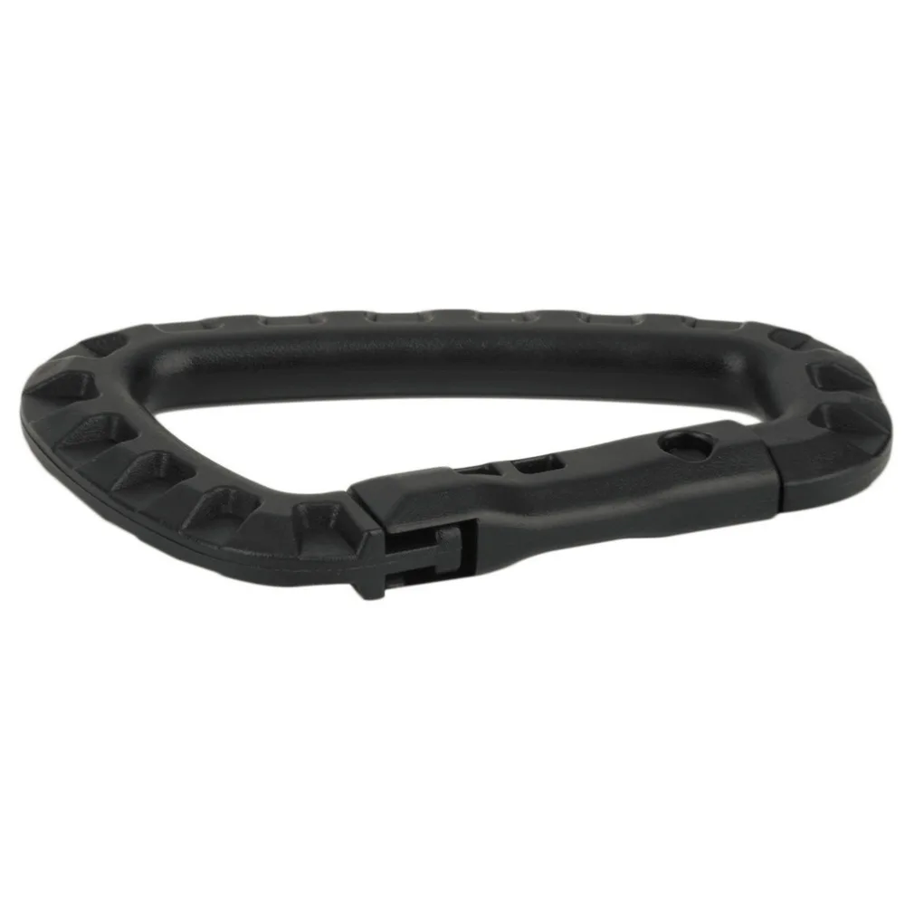 

5pc D Shape 200LB Mountaineering Buckle Snap Clip Plastic Steel Climbing Carabiner Hanging Keychain Hook Fit Outdoor Army
