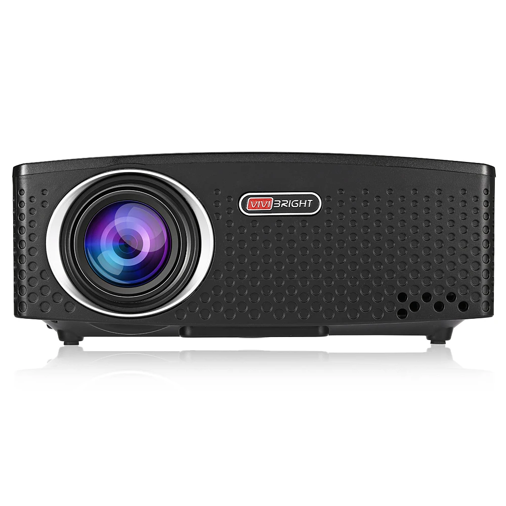 Оригинальный VIVIBRIGHT GP80 проекты LED 1800 люмен HD мини портативный проектор для