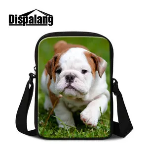 Dispalангличность индивидуальный дизайн belldog школьные сумки для школьников пес Шарпей принт женские дорожные сумки через плечо с клапаном