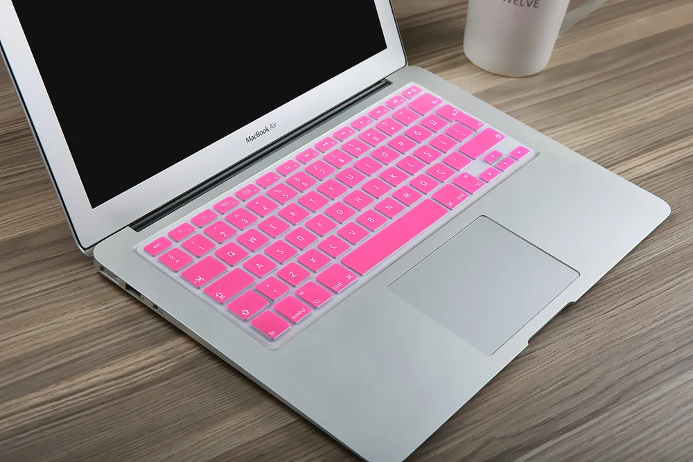 Евро введите турецкий красочный силиконовый чехол для клавиатуры для Macbook Air 13 Pro 13 15 17 retina протектор евро макет