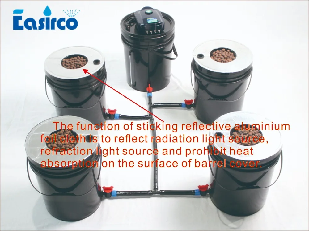 Гидропоники полный комплект комнатных тентов для выращивания 150x150x200 см с ведром