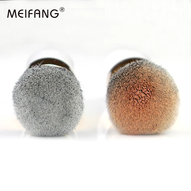 1 шт. волокна волос Круглый кисть плоская Фонд порошок базы BB крем Blush Brush пухлые Pier