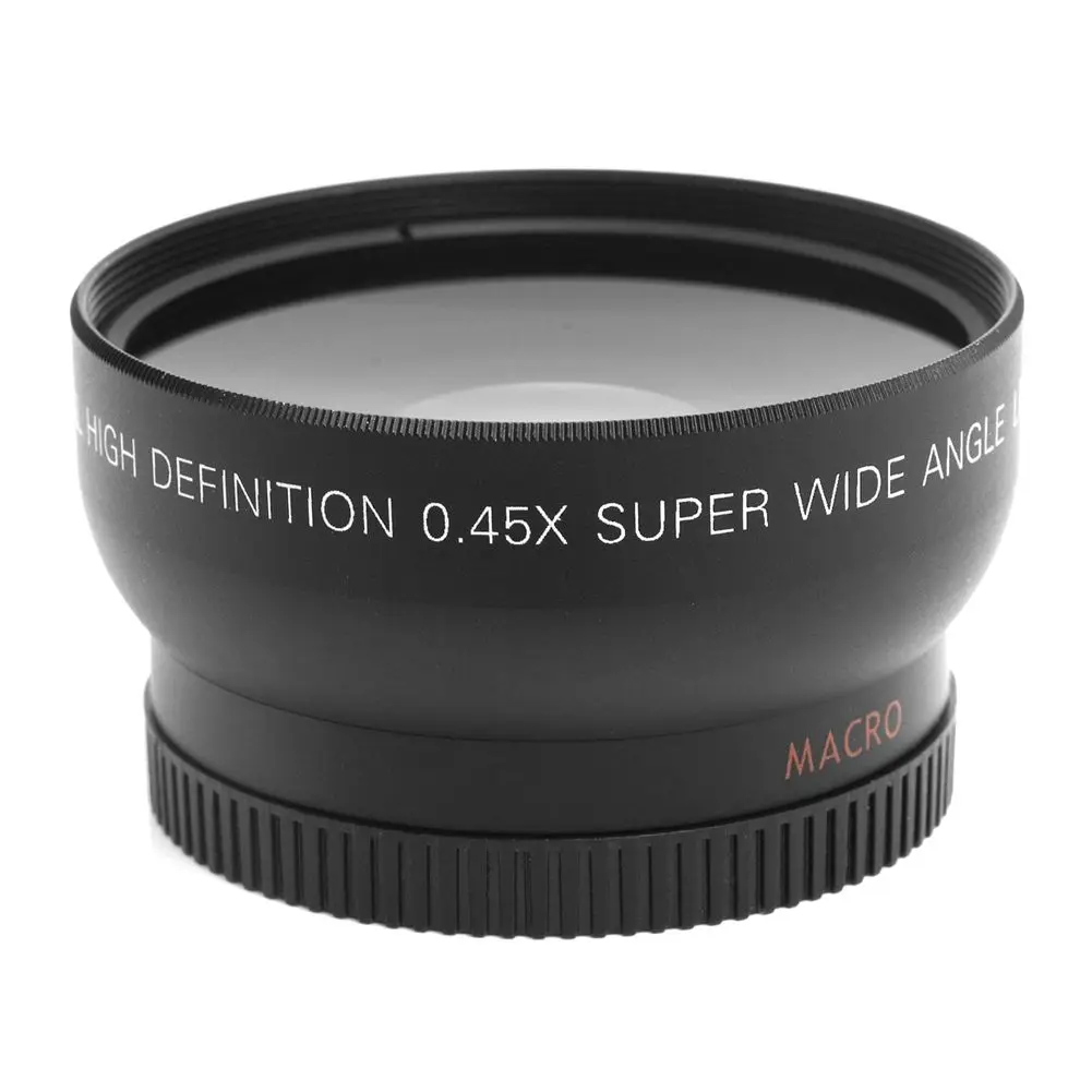 52 мм 0.45X Широкоугольный объектив для цифровой камеры HDV G02 черный|lens wide|lens for cameralens