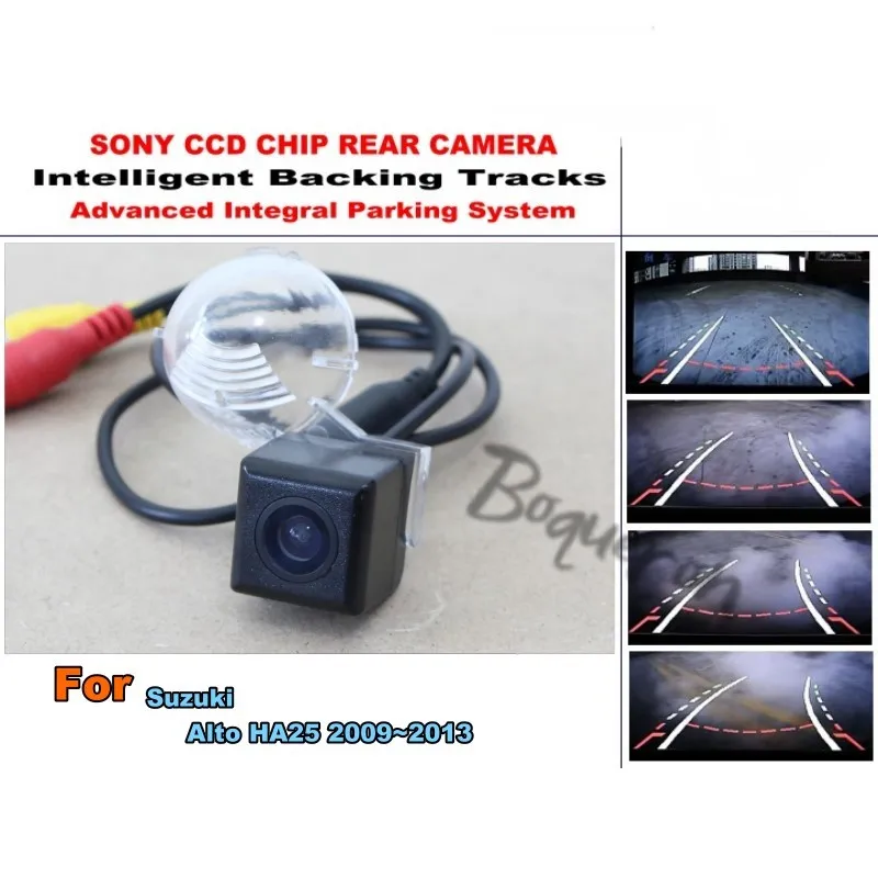Car Intelligent Parking Tracks Camera / For Suzuki Alto 2009~2013 HD Back up Reverse Camera / Rear View Camera Car Intelligent Parking Tracks Camera / For Suzuki Alto 2009~2013 HD Back up Reverse Camera / Rear View Camera
