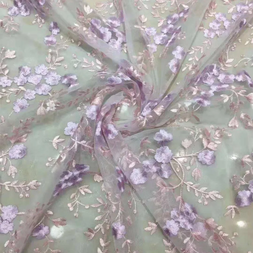 1 ярд Новый многоцветный экран вышивка ткань сетка кружева DIY платье для девочек