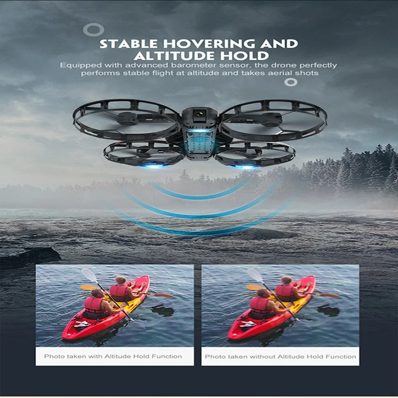 JJRC H45 складной Радиоуправляемый Дрон мини с камерой RC Квадрокоптер селфи режимом