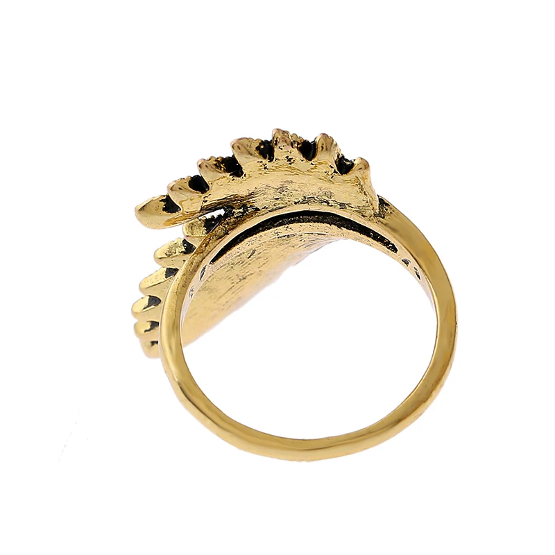 Кольцо женское винтажное серебряное в виде листьев Размер 7-9 | Украшения и