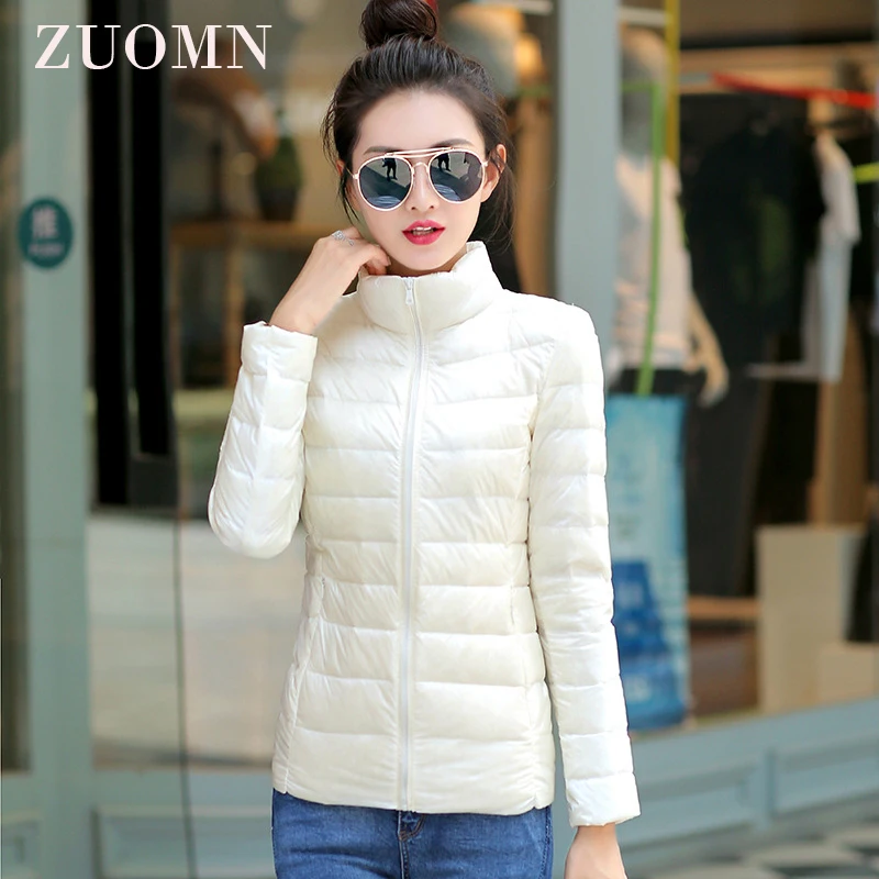 Зимняя куртка-пуховик для Для женщин ультра легкие пуховики женский пиджак