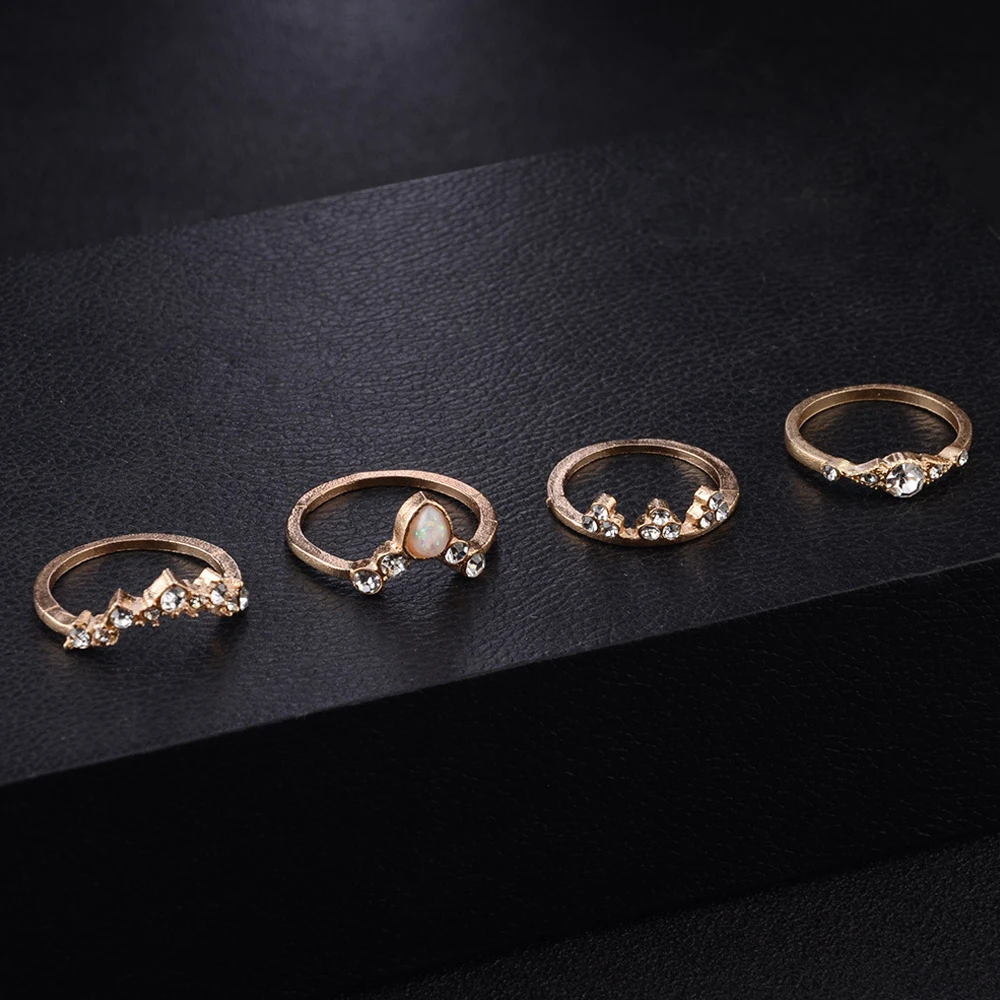 12 шт./компл. в винтажном стиле С золотыми звездами Корона капли воды