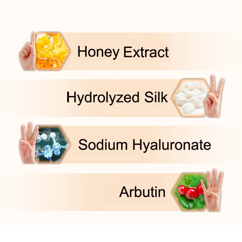 Bioaqua Мёд отбеливание увлажняющий Маски для рук гель крем spa силиконовые Прихватки