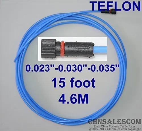 CHNsalescom PTFE лайнер 15 футов мельница LIN TWE MIG Сварочные пистолеты размер проволоки 0 023