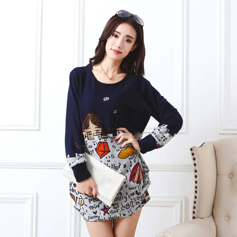 Женское платье с длинным рукавом свободные повседневные топы модная длинная