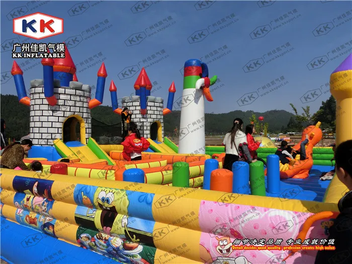 Детский надувной замок-батут для парка | Игрушки и хобби