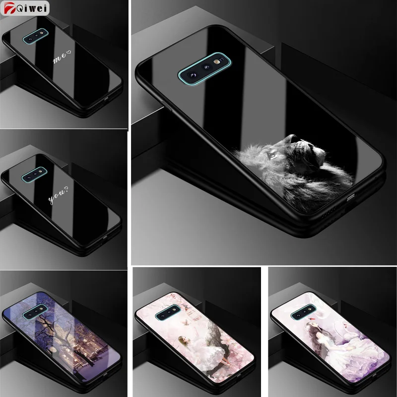 Чехол для Samsung Galaxy S10e S 10e закаленная жесткая задняя крышка из закаленного стекла