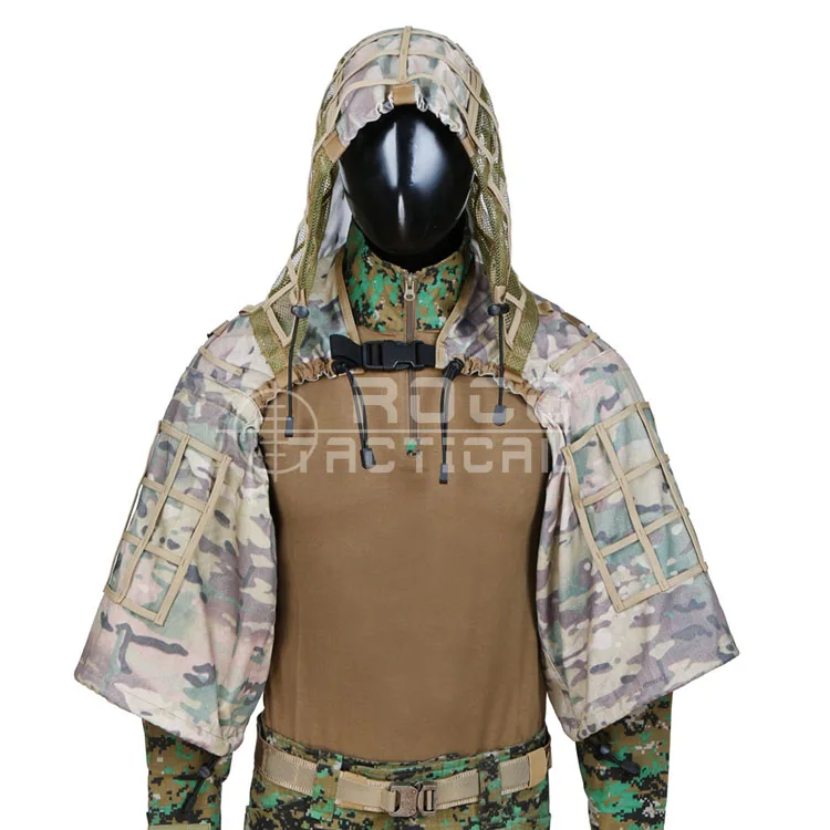 ROCOTACTICAL армейская верхняя одежда для снайпера Viper Hood Tactical Combat Sniper Suit Ghillie Suit Hood для страйкбола пейнтбола сp Multicam