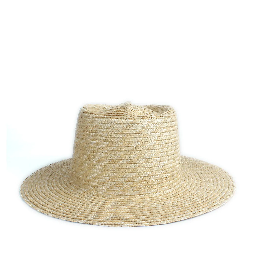 Для женщин Мужчины Пшеница соломенная шляпа от солнца с плоским пирог свининые