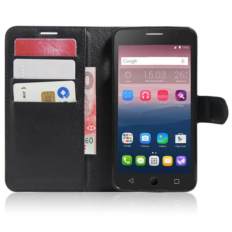 Alcatel Pop Star 5022D Чехол бумажник чехол для телефона из искусственной кожи One Touch 3G 5022