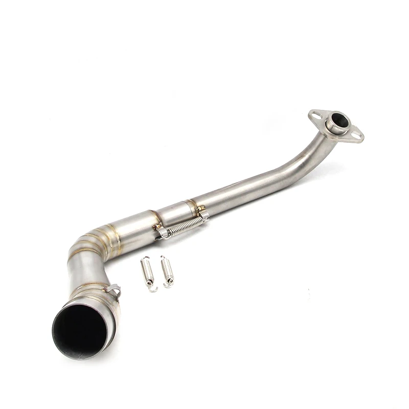 

ZSDTRP Stainless Steel Motorcycle Exhaust Middle Pipe Round Muffler case For Yamaha NMAX155