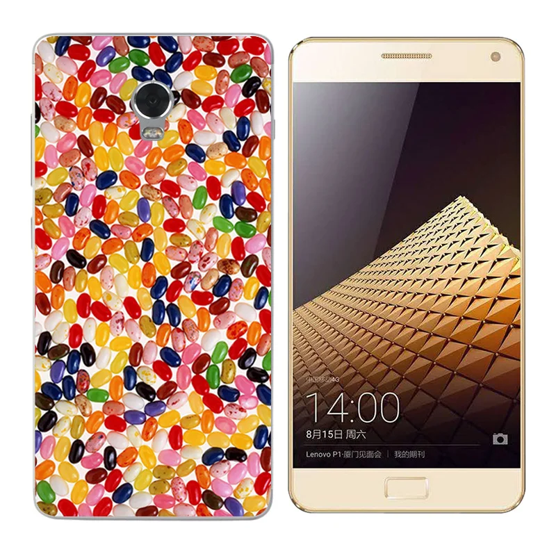 Задний Чехол для Lenovo Vibe P1 с принтом &quotдиск&quot мягкий силиконовый чехол Fundas P1a42 P1c72