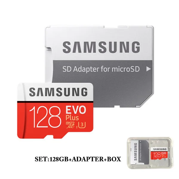 128GB U3 Set Карта памяти SAMSUNG EVO Plus 8 ГБ/32 ГБ/SDHC 64 Гб/128 ГБ/256 ГБ/SDXC Micro SD TF карта класс 10 Microsd C10 UHS-1 карты - Емкость: 128GB U3 Set