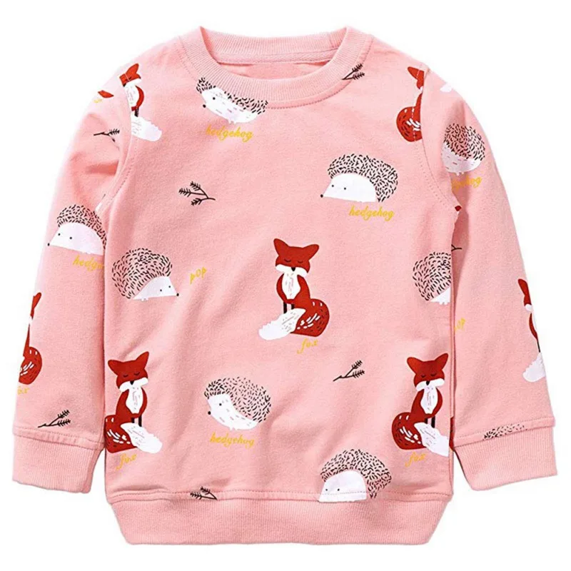 Свитер для девочек детский хлопковый топ повседневный джемпер одежда малышей