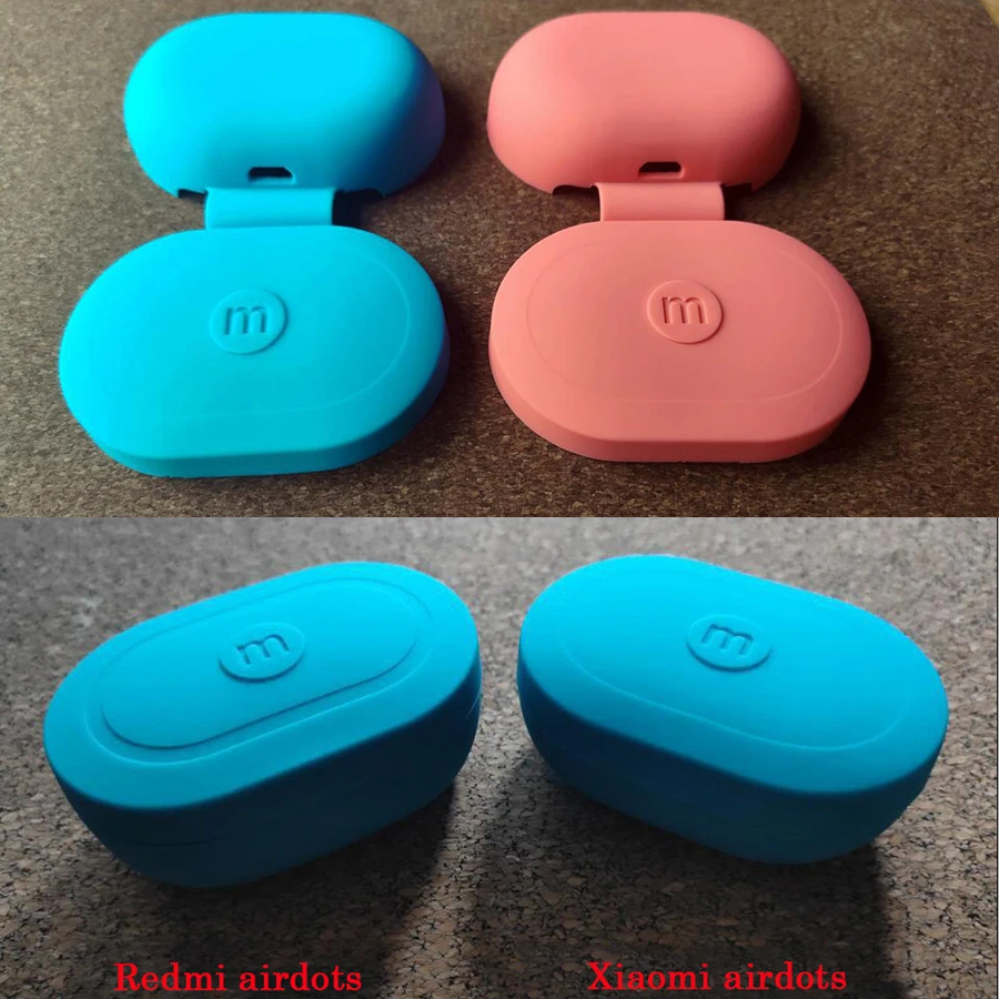 Защитный силиконовый чехол для Xiaomi Airdots Youth Version Redmi беспроводной зарядки Bluetooth