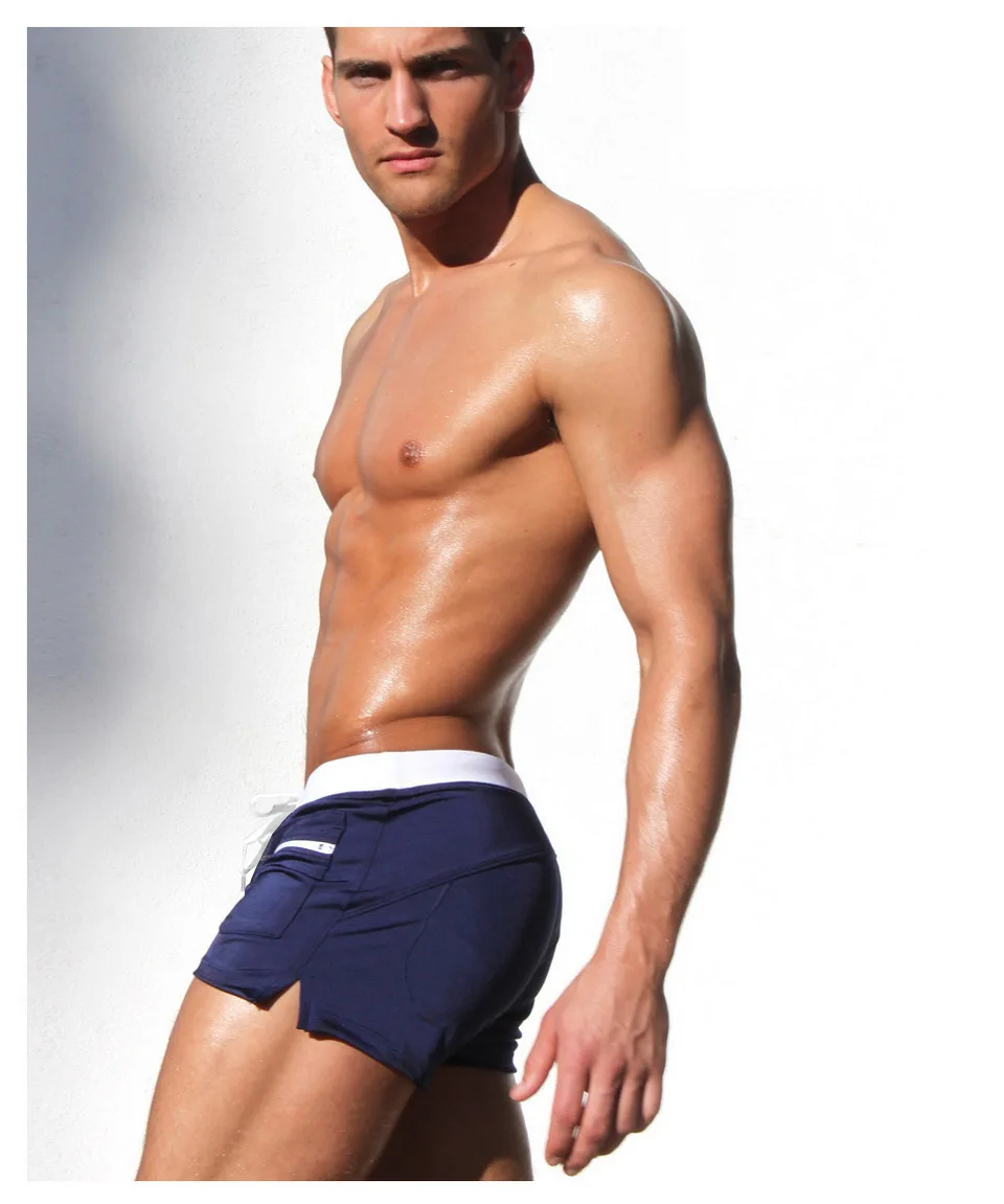 AUSTINBEM высокое качество купальники для мужчин Zwembroek Heren передний карман Maillot De Bain Homme дышащий Sunga Masculina купальник