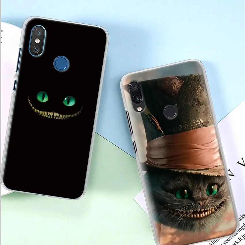 Алиса в стране чудес Чеширский Кот Чехол для телефона для Xiao mi Red mi 7 5 6 Pro Note 7 Pro 5 5A 6 mi A1 A2 8 Lite 9 чехол Coque