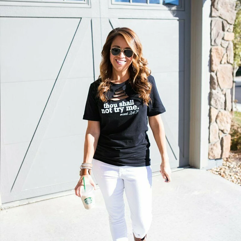 Женская Повседневная Блузка с короткими рукавами и принтом | одежда