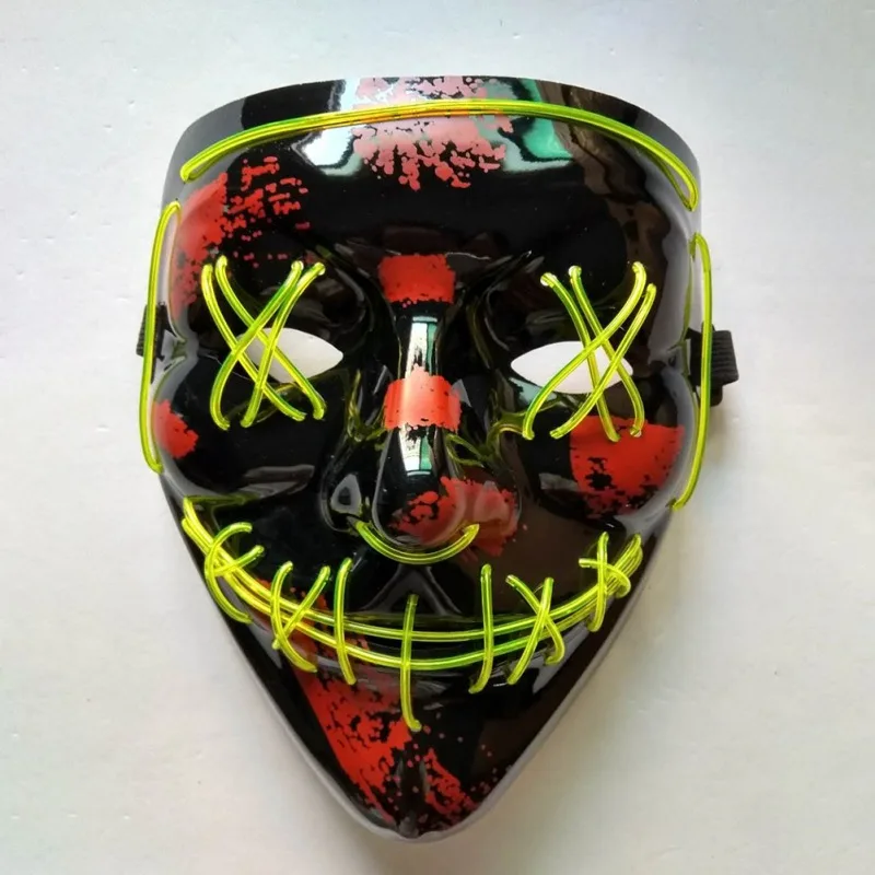 Маска для Хэллоуина EL Mask маски маскарада карнавальный костюм DJ вечерние