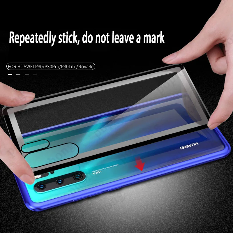 Protective Case for Huawei P30/P30 Pro P30 lite nova 4e Cover Fitted Glass Metal Shell Shockproof Back |