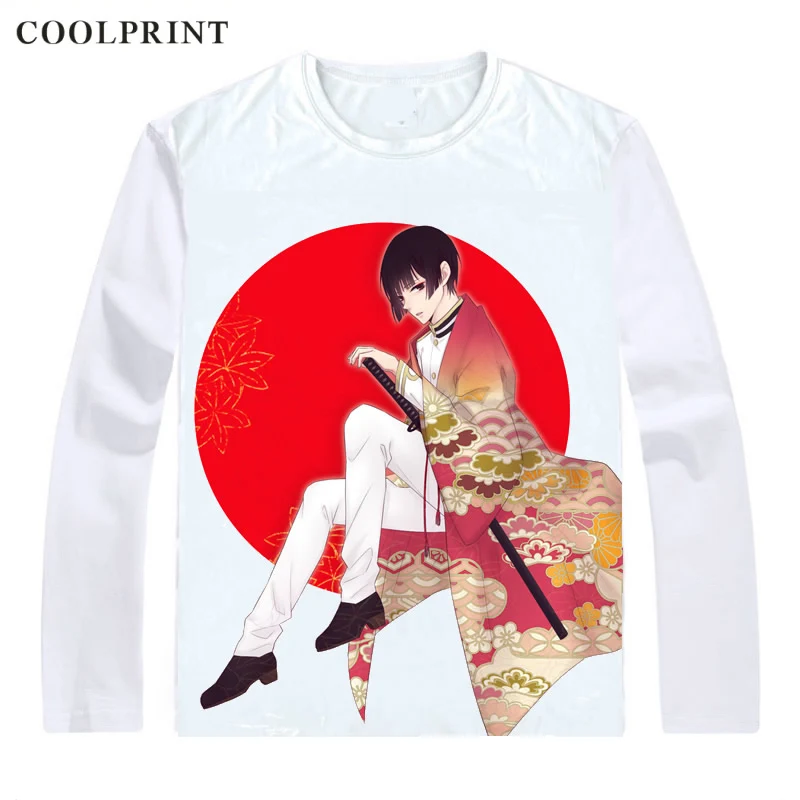 Style 9 Coolprint Япония G8 Honda Kiku азиатская футболка Axis Powers Hetalia мужская футболка Повседневная Винтажная футболка с принтом Футболки с длинным рукавом - Цвет: Style 9