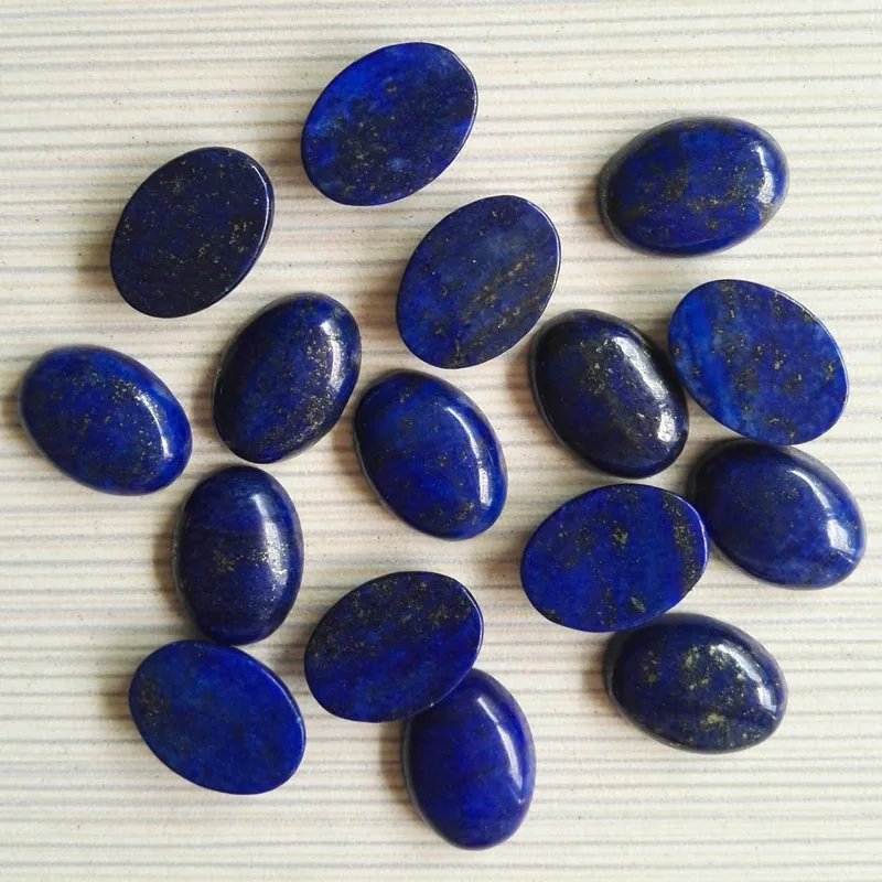 Lapis lazuli 13x18 мм Ассорти натуральный камень бисер овальная форма кабошон 30 шт./лот для самостоятельного изготовления ювелирных изделий бусины - Цвет: Lapis lazuli
