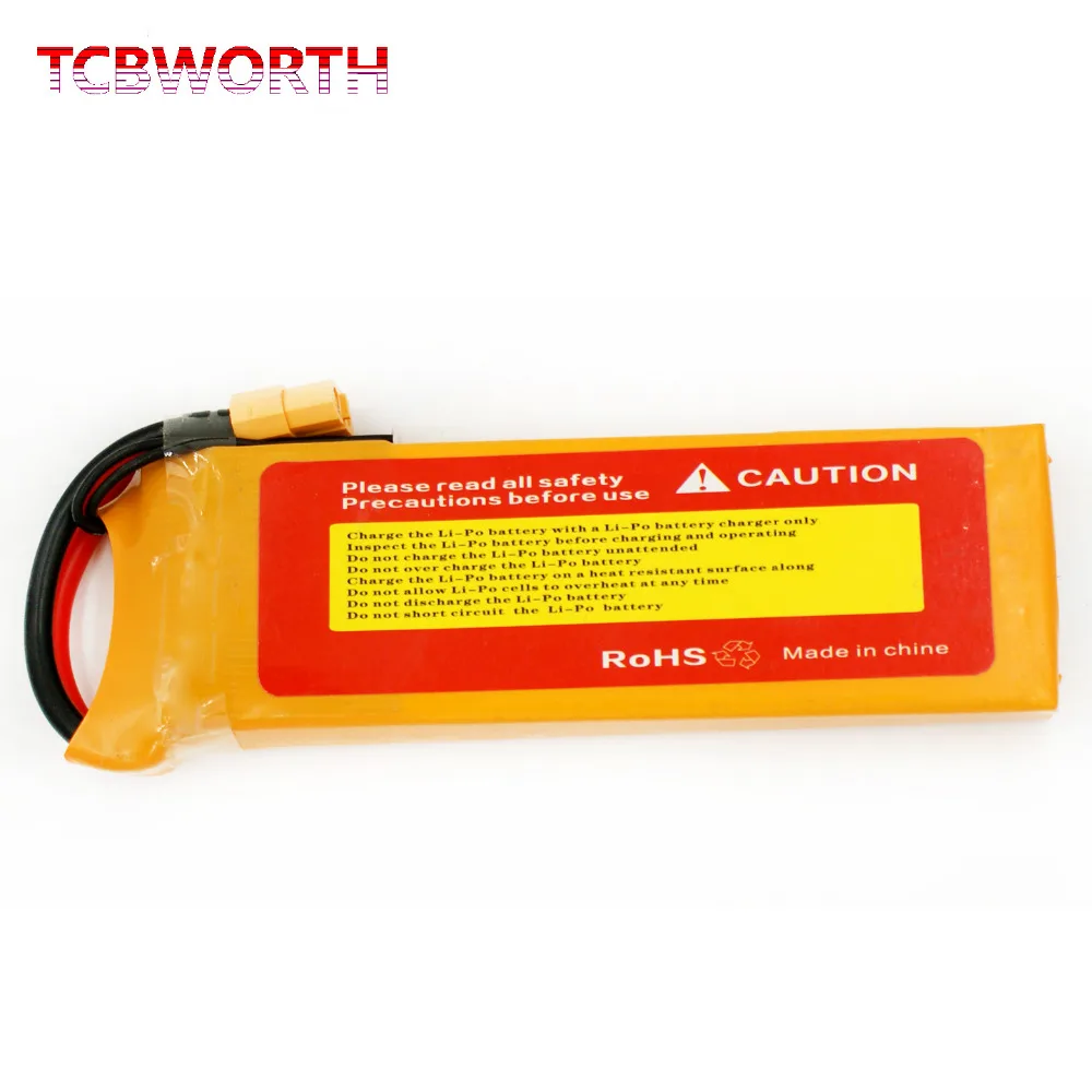 TCBWORTH 3S 11 1 В 3000 мАч 40C 60C радиоуправляемый самолет LiPo батарея для радиоуправляемого