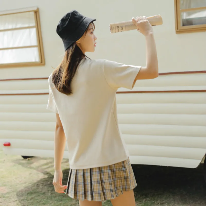 Повседневное мода плед юбка женская плиссированная мини Высокая талия Женский