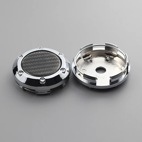 carbon grain blank KOM 66 мм колпачки на колесиках крышка колпачка пустая без логотипа наклейка рабочий Центр крышка клип 62 мм авто Универсальный пылезащитный капот набор из 4 - Цвет: carbon grain blank
