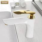 Смесители для раковины, смеситель для горячей и холодной воды в ванную комнату, смеситель для раковины, белый смеситель для раковины с одной ручкой и одним отверстием, смеситель для раковины 20055