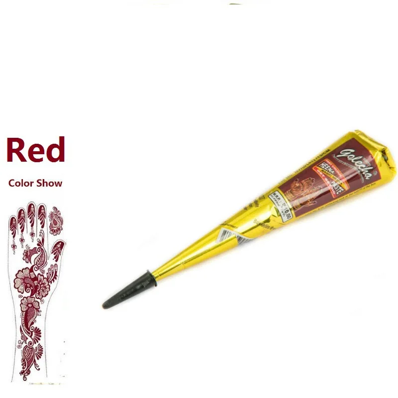 Красно-коричневая татуировочная паста хна краска для лица пигменты тела ручка