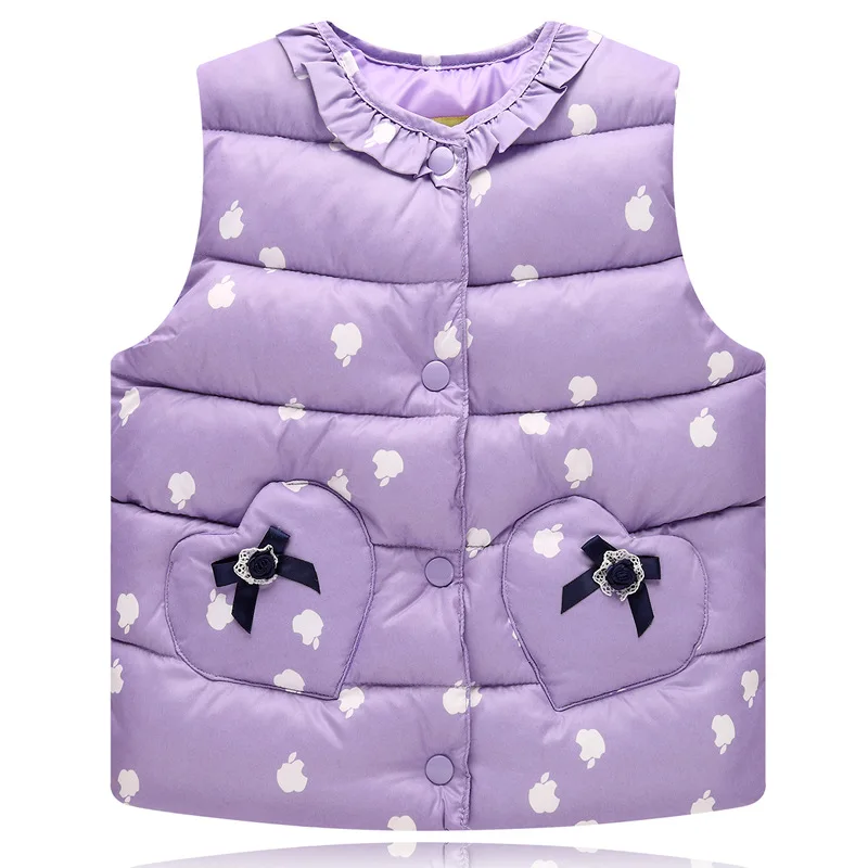 Осень/Зима 2018 Детские Пуховые жилеты светильник легкий теплый жилет для