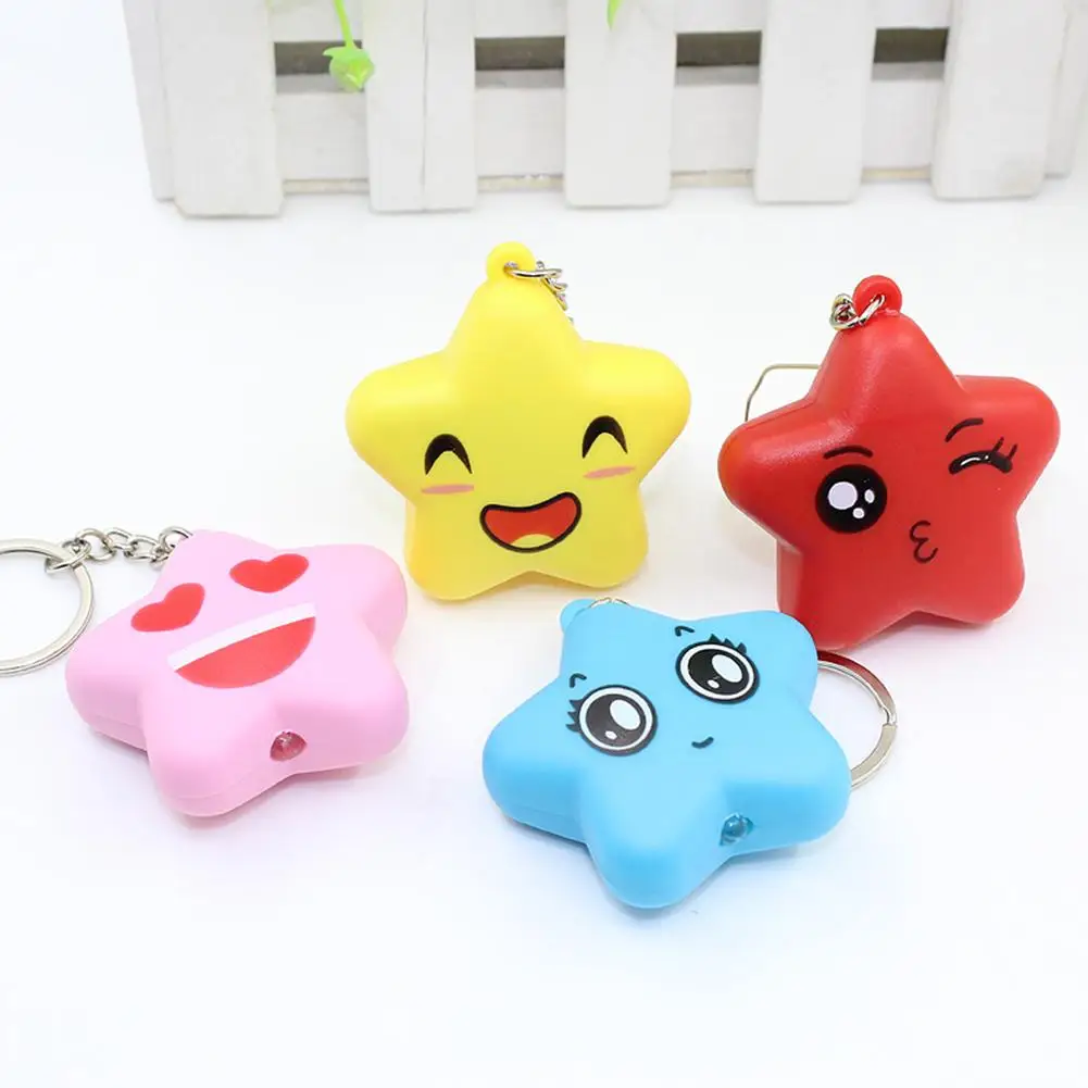 Прекрасный Мультфильм Морская звезда со светодиодной подсветкой Звук брелок