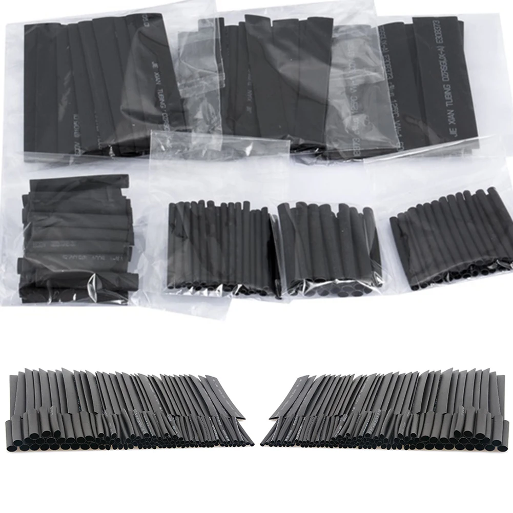 127 шт. черный окружающей среды термоусадочные трубки Черный Термоусадочные