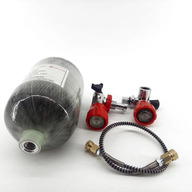 Tank-valve-station-r AC5020 2L CE 4500Psi Мини акваланг Танк Pcp воздушная винтовка ВВС Кондор цилиндр высокого давления Пейнтбол Танк акваланг Pcp винтовка Acecare - Цвет: Tank-valve-station-r